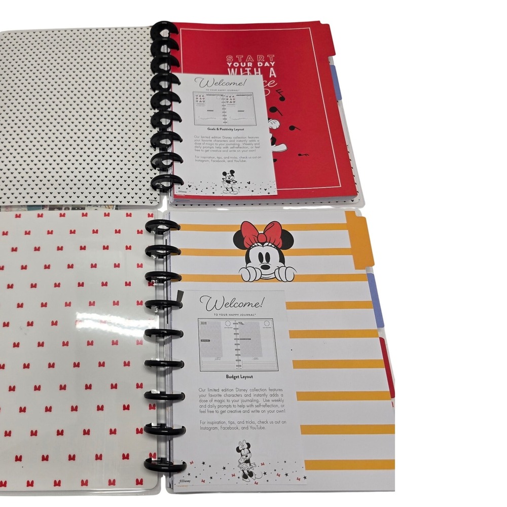 Disney Happy Planner Minnie Mouse Budget Planner Sticker Accessories Lot - Picture 5 of 6
